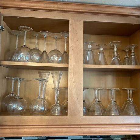 Lot of Assorted Stemware