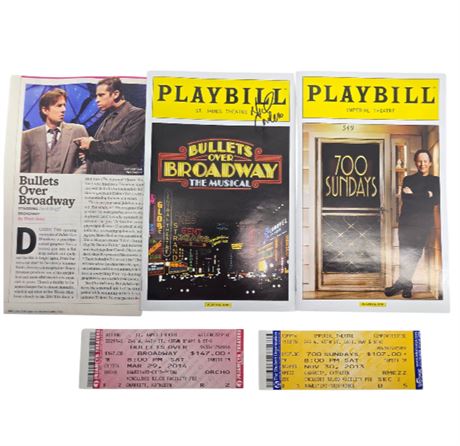 Billy Crystal "700 Sundays" Zach Braff "Bullets Over Broadway" Broadway Playbill