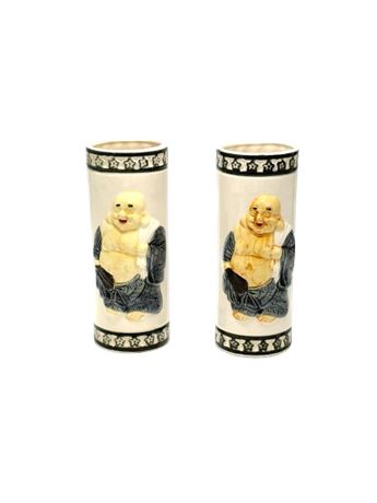 Vtg Tiki Mugs - Orchids of Hawaii Buddha - Made in Japan