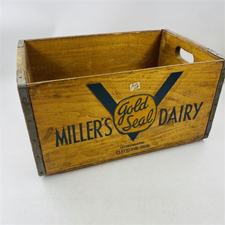 1950’s Miller’s Dairy Wood Crate