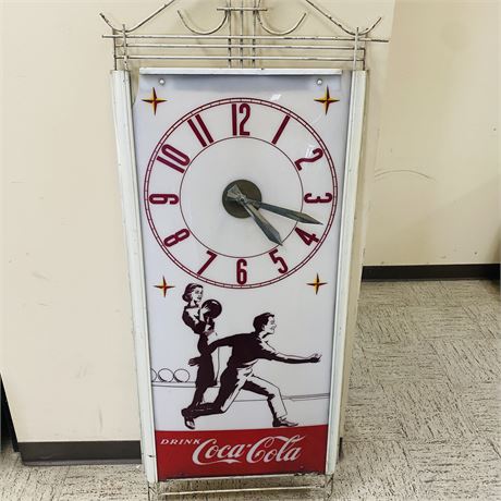 Midcentury 65” Coca Cola Bowling Clock