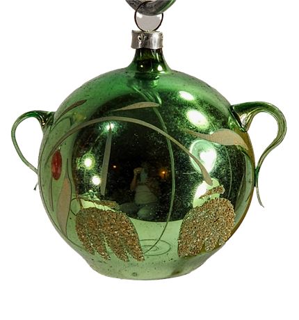 Rare Figural Tea Pot Hand Blown Vintage Ornament