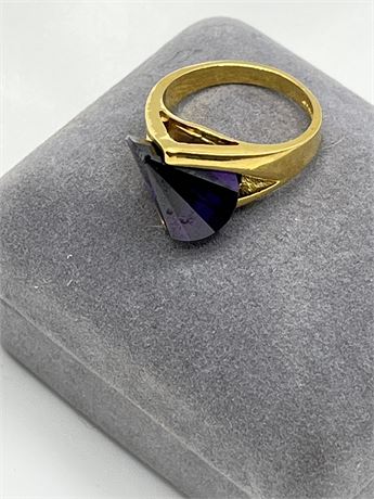 Amethyst 14 karat gold filled ring