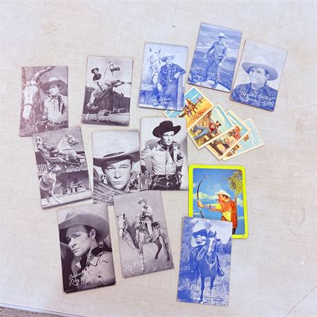 Vintage Roy Rogers + Gene Autry Cards