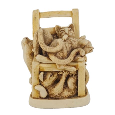 Harmony Kingdom “Rumble Seat” Cat Figurine – Made in England