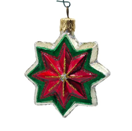 VTG Christmas Star, Mercury Glass Ornament