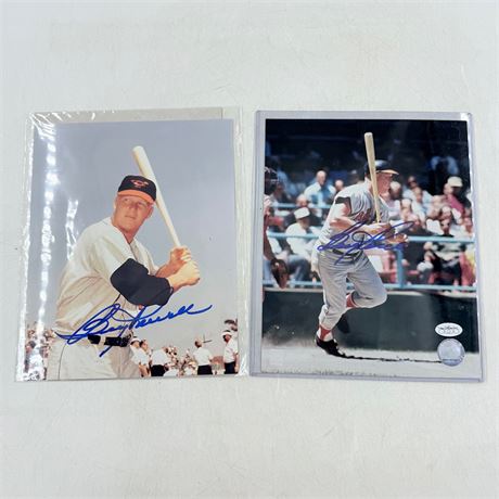 2 Boog Powell Signed Photos