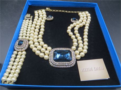 Heidi Daus Necklace, Bracelet & Earrings NIB