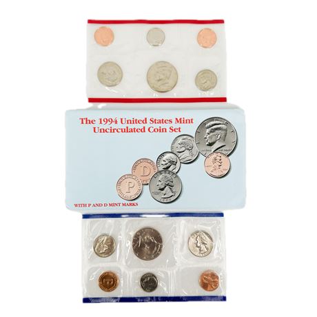 United States Mint 1994 Uncirculated Coin Set