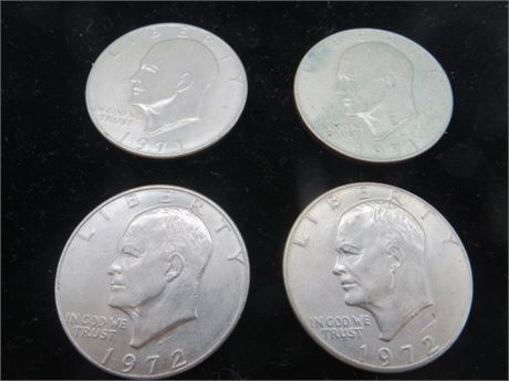 1971 & 1972 Eisenhower Dollars