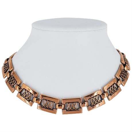 Mid-Century Renoir "Grecian" Copper Choker Necklace