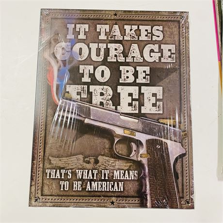 ‘2nd Amendment’ 12.5x16” Retro Metal Sign