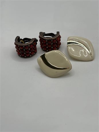 Vintage clip earrings lot
