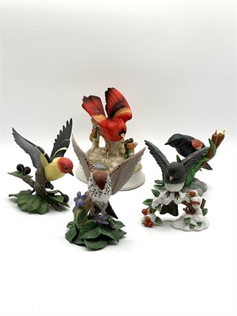 Lenox Bird Lot & 1 Musical Bird Figure