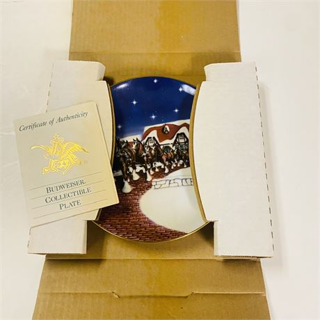 Budweiser Collector Plate in Orig Box
