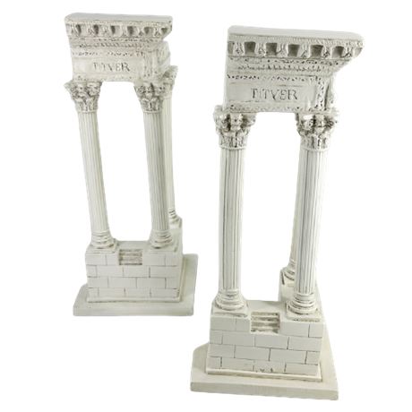 Design Toscano Roman Corner Column Decorative Statues