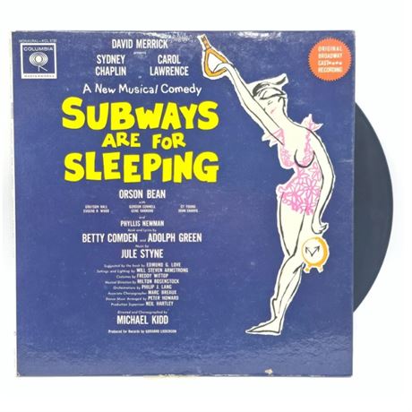 1962 Carol Lawrence Orson Bean "Subways are for Sleeping"