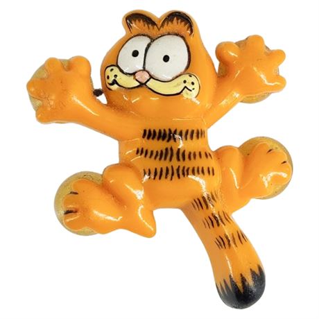 Vintage Garfield Suction Cup Paws Plastic Brooch