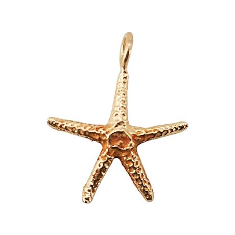 Vintage 14K Gold Starfish Pendant
