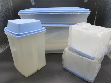 NEW VINTAGE TUPPERWARE MODULAR MATES LARGE CONTAINER W/RACKS & PICK A DELI