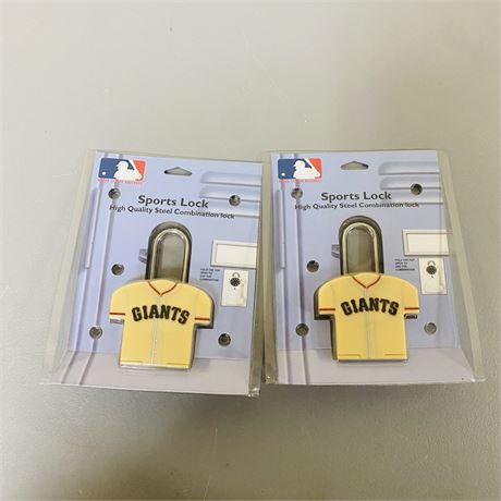 2 SF Giants Combination Locks