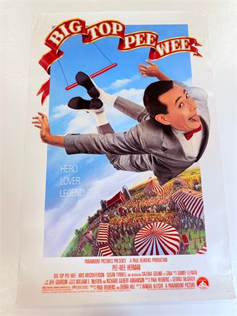 Big Top Pee Wee Original Rolled 27x41 Movie Poster