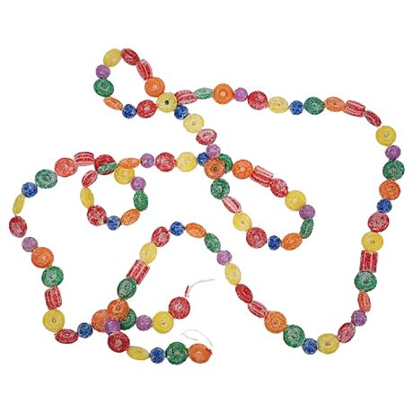 9' Strand Plastic Sugar Glitter Candy Garland