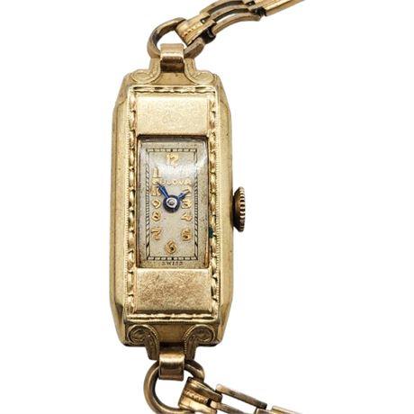 Vintage BULOVA 10K Gold Filled Ladies Wrist Watch, NOT Running