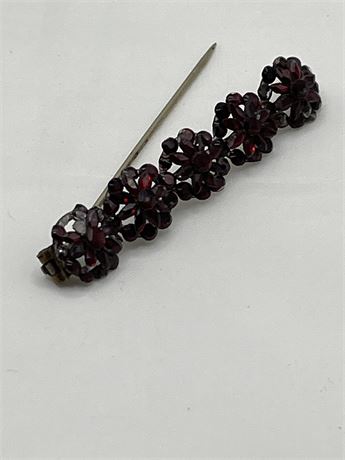 Victorian Bohemian, Garnet stickpin brooch