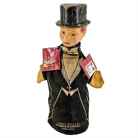 Charlie McCarthy Antique Hand Puppet