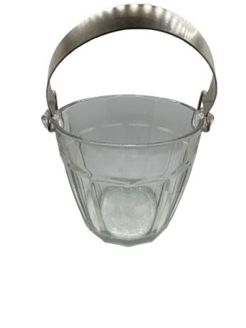 Retro glass ice bucket