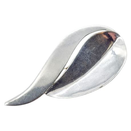 Vintage JONDELL Sterling Silver Modernist Brooch