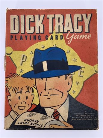Vintage Detective Dick Tracy Playing Card Game