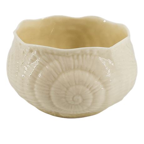 Irish Belleek Ivory Seashell Sugar Bowl - 6th Mark