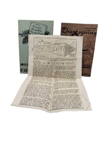 Camp Drew 1952/1953 Menus & Sultan Sentinal
