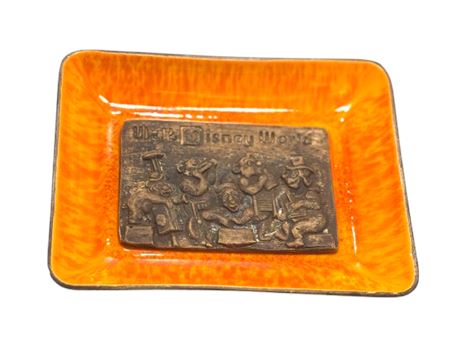 Vtg Treasure Craft Disney World Ceramic Ashtray