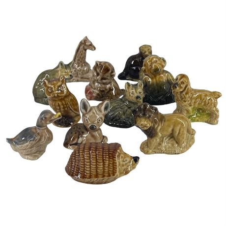 Vintage Wade England Miniature Ceramic Animal Figurines Lot 1 of 2