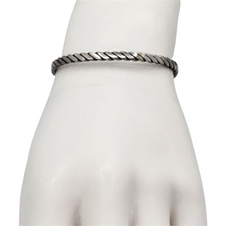 Stainless Steel Twist Cuff Bracelet