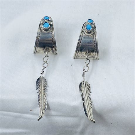 5g Vntg Navajo Sterling Earrings