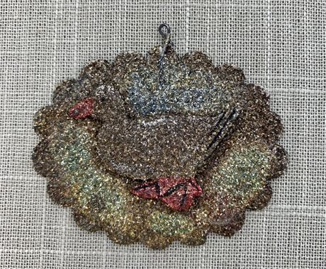 Western Germany Sparkling Mica Glitter Duck Feather Tree Ornament