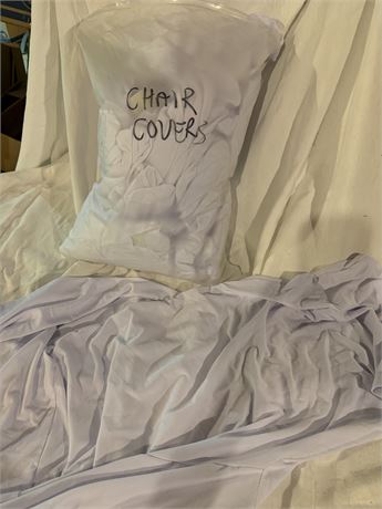 White Chair Covers About 2 Dozen