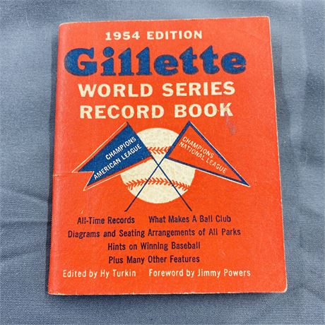 1958 Gillette World Series Record Book