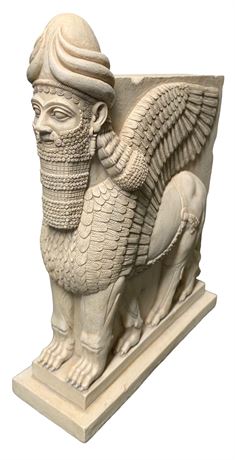 Assyrian Lamassu 10 1/2” Winged Guardian Bookend
