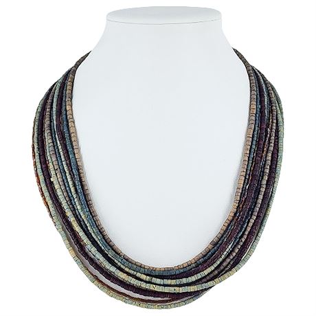 Multi-Strand Modern Bohemian Beaded Necklace