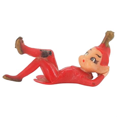 Vintage Miniature Plastic Pixie Elf Figurine