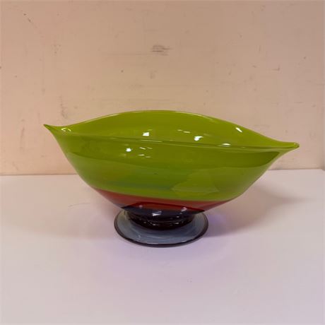 Blown Glass Serving Bowl