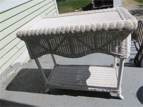Wicker Sofa Table