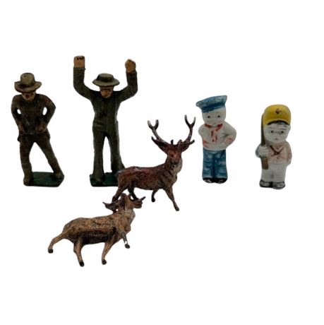 Die-cast Soldiers, Bisque Dolls, Metal Reindeer