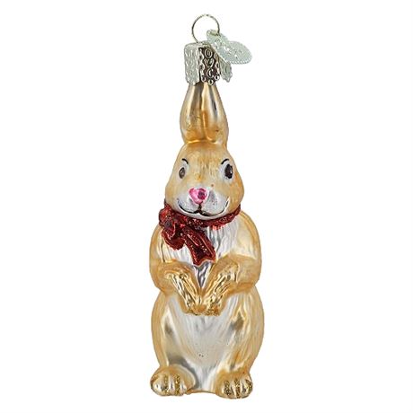 Old World Christmas Fine Blown Glass Bunny Rabbit Ornament