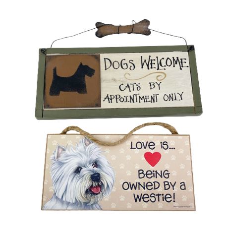 Decorative Dog Wall Signs
